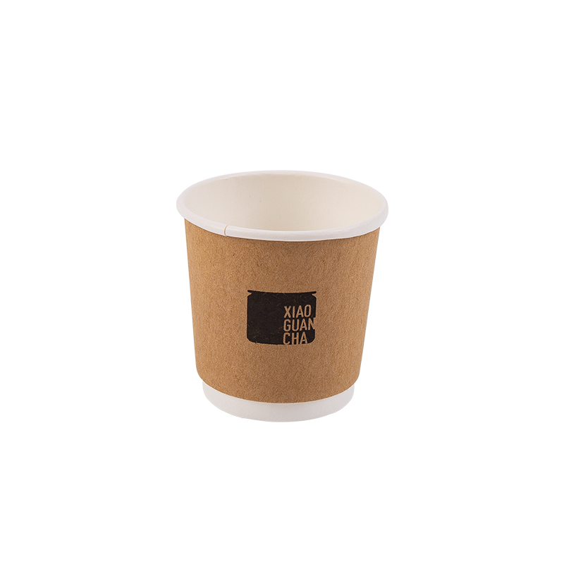 4 oz engangs biologisk nedbrydelig dobbeltlags papirkop