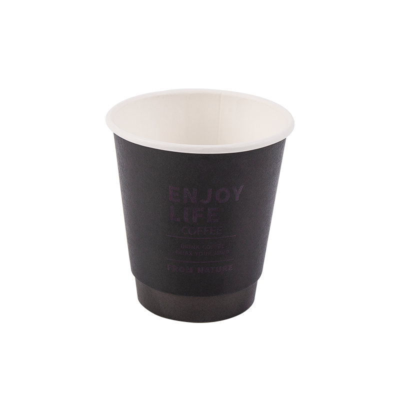 8 oz engangs biologisk nedbrydelig dobbeltlags papirkop