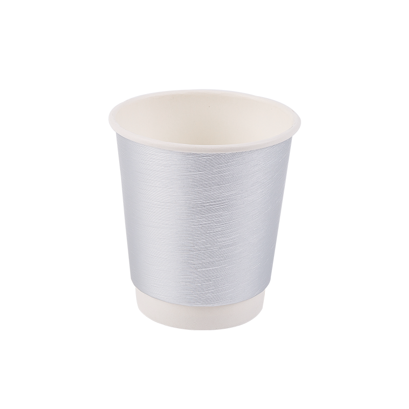 8 oz engangs biologisk nedbrydelig dobbeltlags papirkop