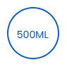 500ML engangs biologisk nedbrydelig salatpapirskål icon