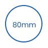 80 mm engangs PS-koplåg icon