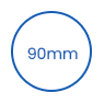 90 mm engangs PS-koplåg icon